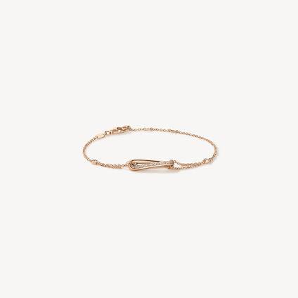 INSIDE/OUT Diamond Link Chain Bracelet, 18K Rose Gold, large