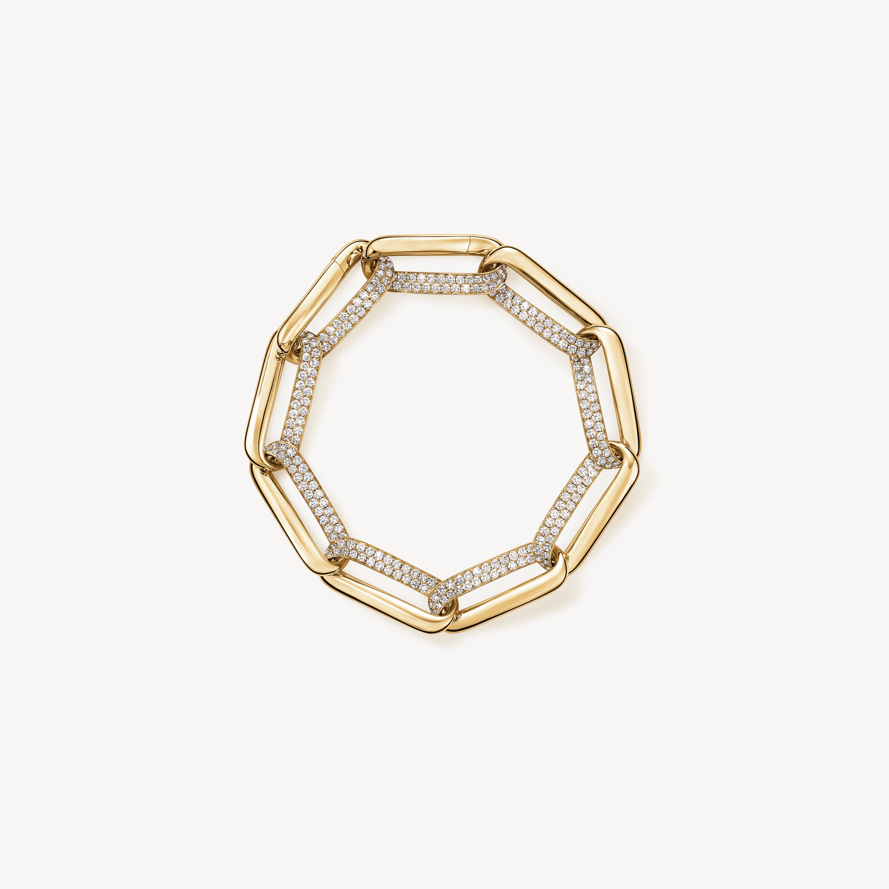 INSIDE/OUT Link 鑽石手鍊, 18K 黄金, large