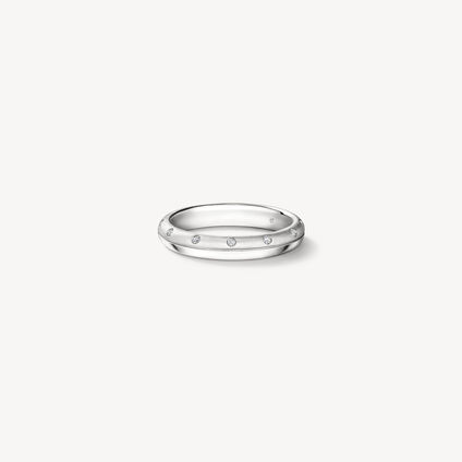 LOVE Satin Finish Multi-Diamond Band, Platinum LOVE Satin Finish Multi-Diamond Band, Platinum, large