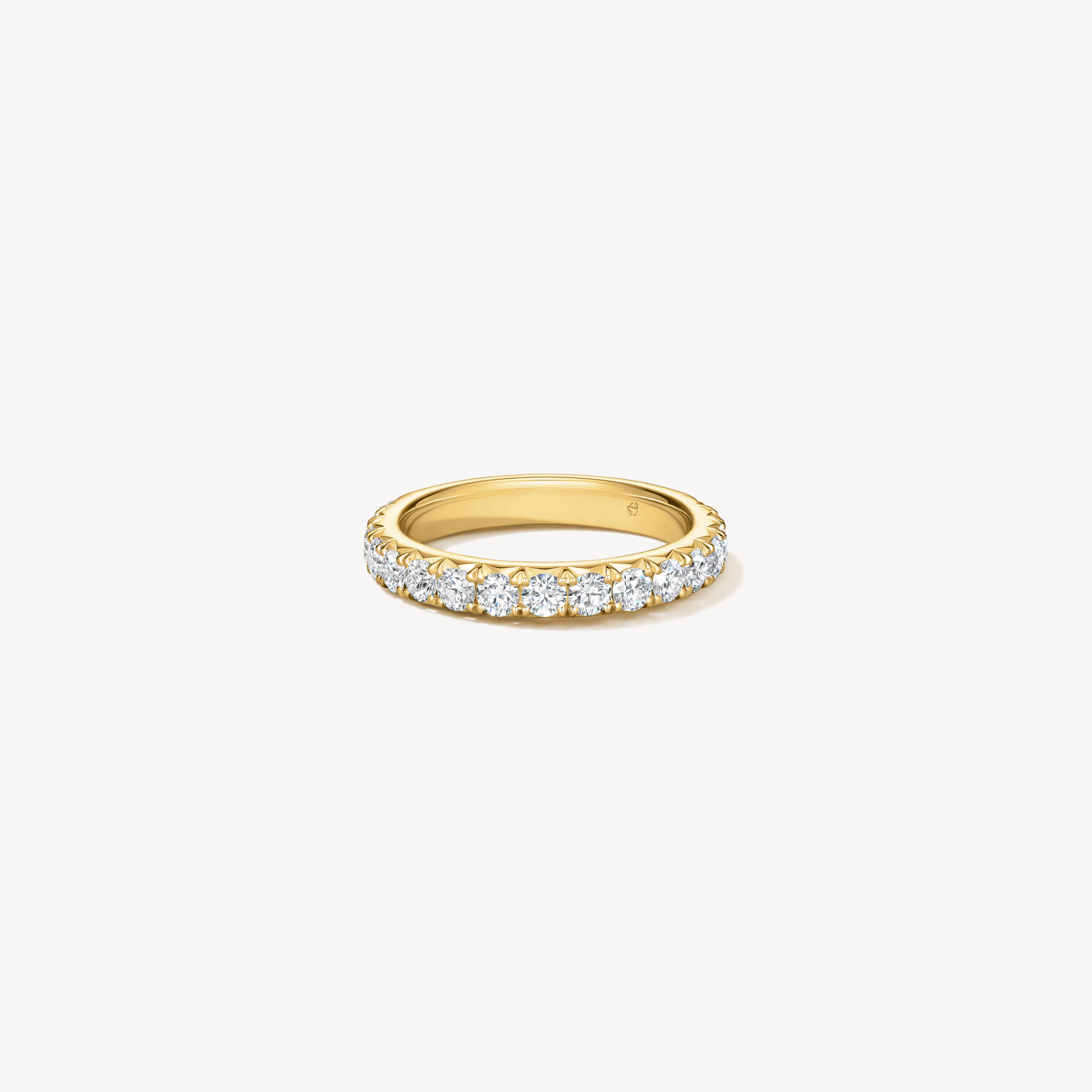 VELA French Cut Pav&eacute; Band
, 18K Yellow Gold, large
