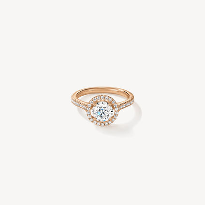 Joy Engagement Ring, 18K Rose Gold, large