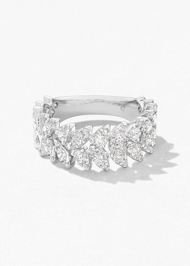 Aerial Double Dewdrop 鑽石戒指, 18K 白金 Aerial Double Dewdrop 鑽石戒指, 18K 白金, large