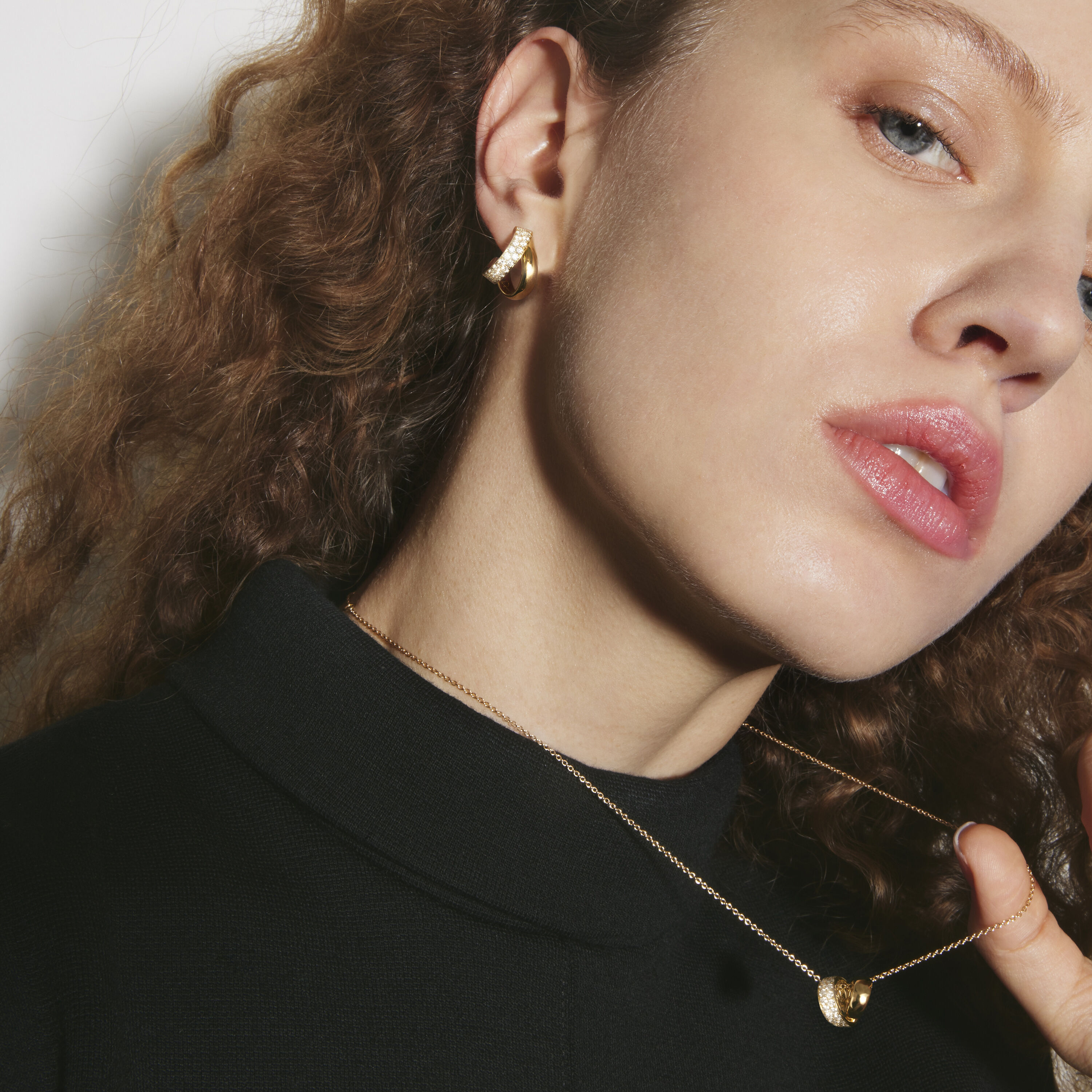 INSIDE/OUT 鑽石項鍊, 18K 玫瑰金, large