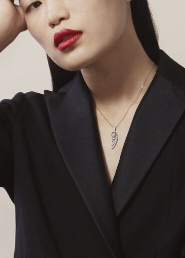 Vela Twisted鑽石項鍊, 18K 白金 Vela Twisted鑽石項鍊, 18K 白金, large