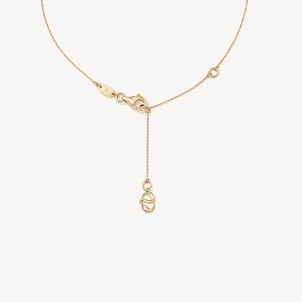 INSIDE/OUT Single Diamond Pendant Necklace, 18K Yellow Gold, large
