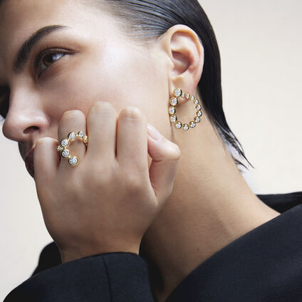 DREAM 鑽石戒指, 18K 黄金, large