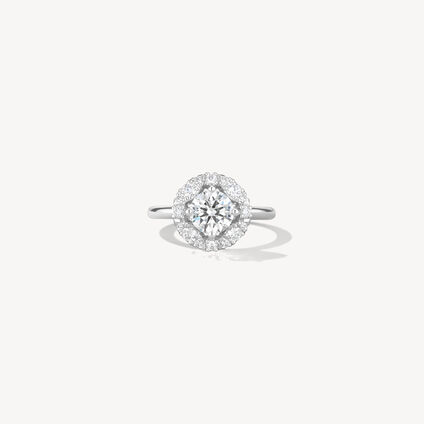 Aerial Marquise Halo Diamond Engagement Ring, Platinum, large