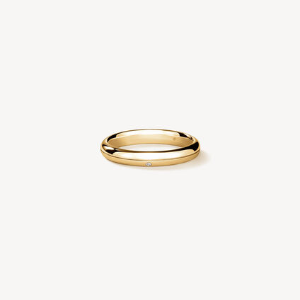 LOVE Satin Finish Band, 18K Yellow Gold LOVE Satin Finish Band, 18K Yellow Gold, large