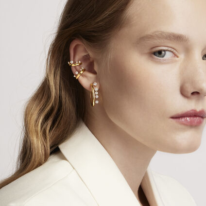 BARRE Floating Diamond Ear Cuff , 18K Rose Gold, large