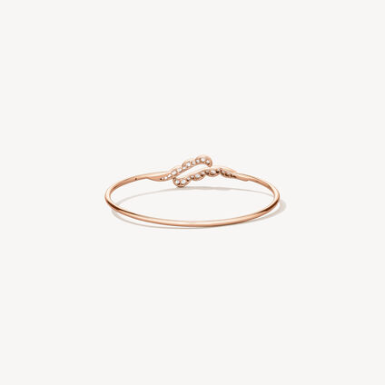 Lorelei Ribbon Flexi Bangle, 18K Rose Gold, large