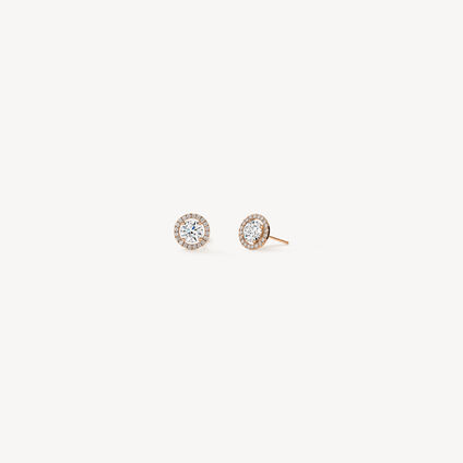 Joy Stud Earrings, 18K Rose Gold, large