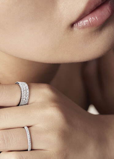 Grace Triple Row戒指, 18K 白金 Grace Triple Row戒指, 18K 白金, large