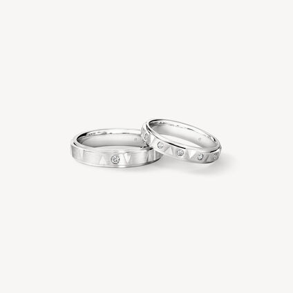 LOVE Chevron Wedding Band, LOVE Chevron Wedding Band, , large