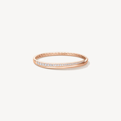 VELA Crossover Bangle, 18K Rose Gold, large