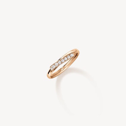 INSIDE/OUT Diamond Ring, 18K Rose Gold, large