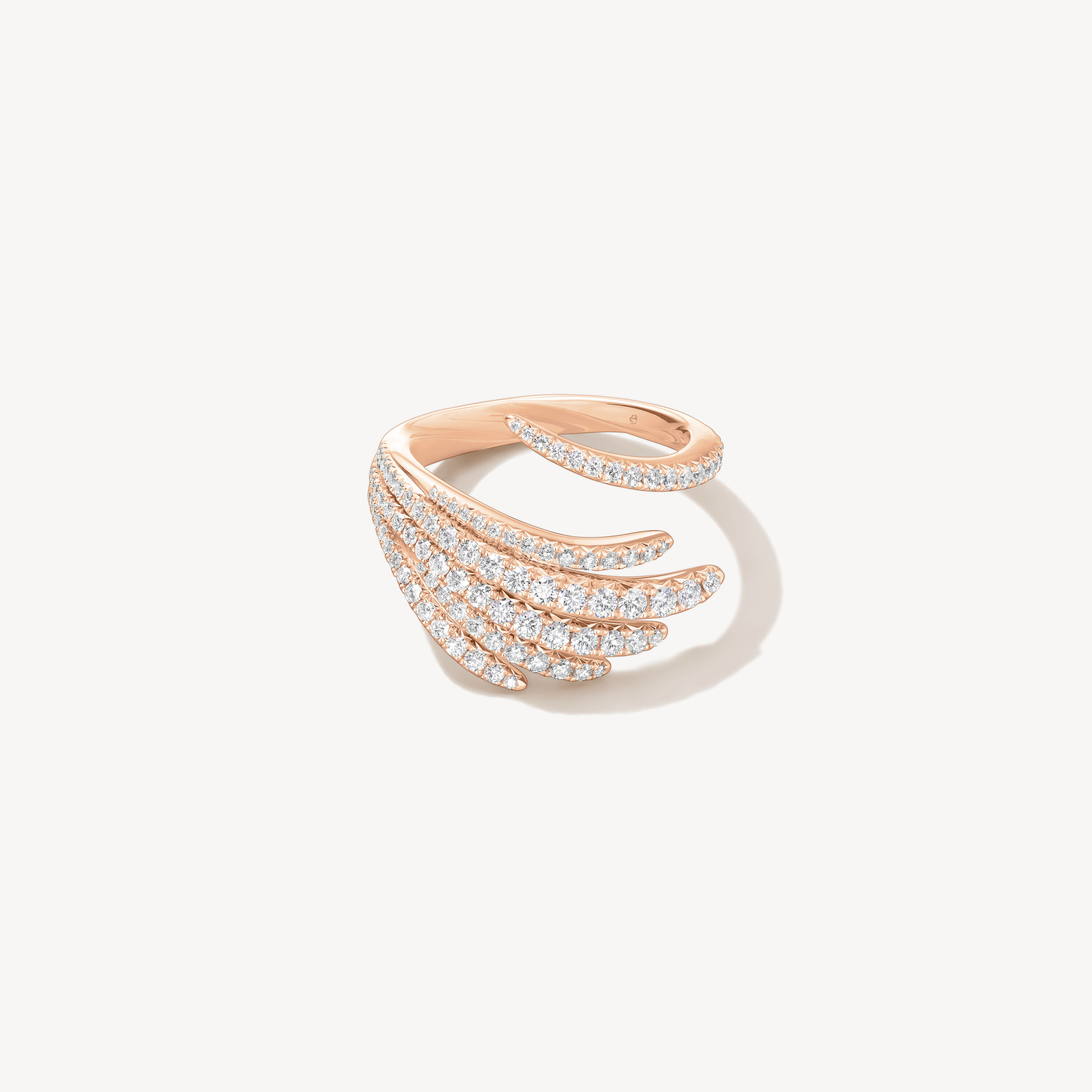 VELA Cocktail Ring, 18K Rose Gold, large